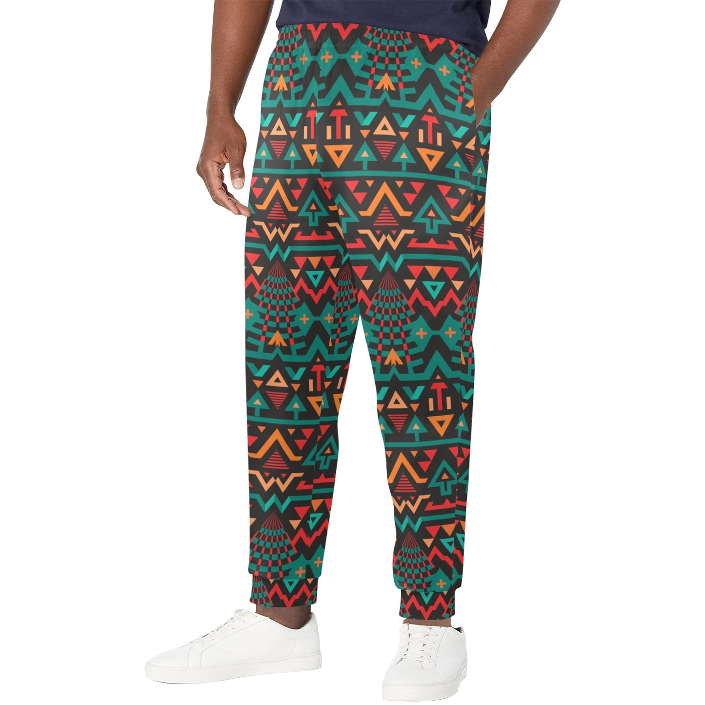 Aztec Pattern Print Design 04 Men's Casual Track Pants