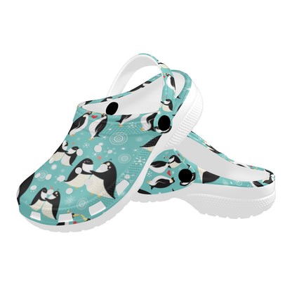 Penguin Love Print Unisex Clogs Shoes