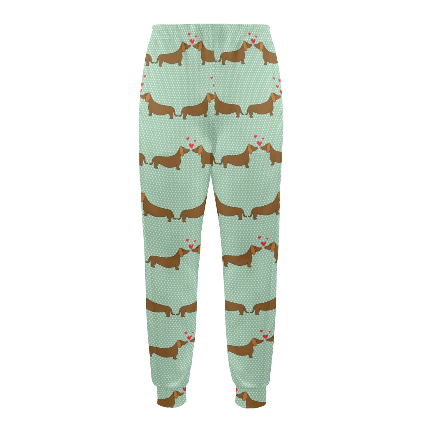 Dachshund Pattern Print Design 02 Men's Casual Track Pants