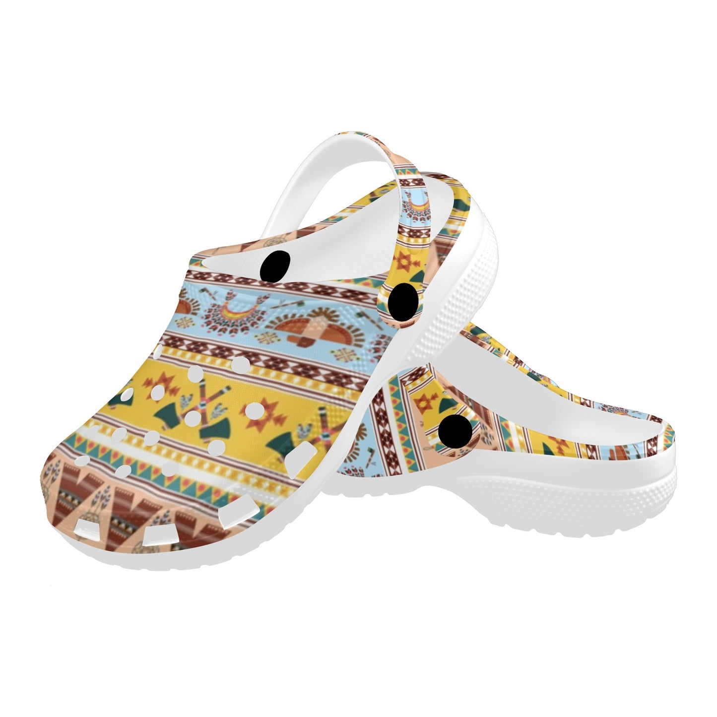Native American Pattern Design Print Unisex Clogs Shoes