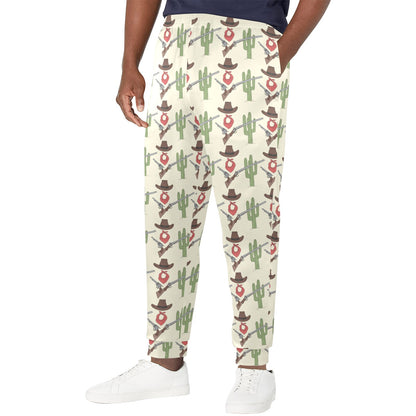 Western Cowboy Print Men's Casual Track Pants