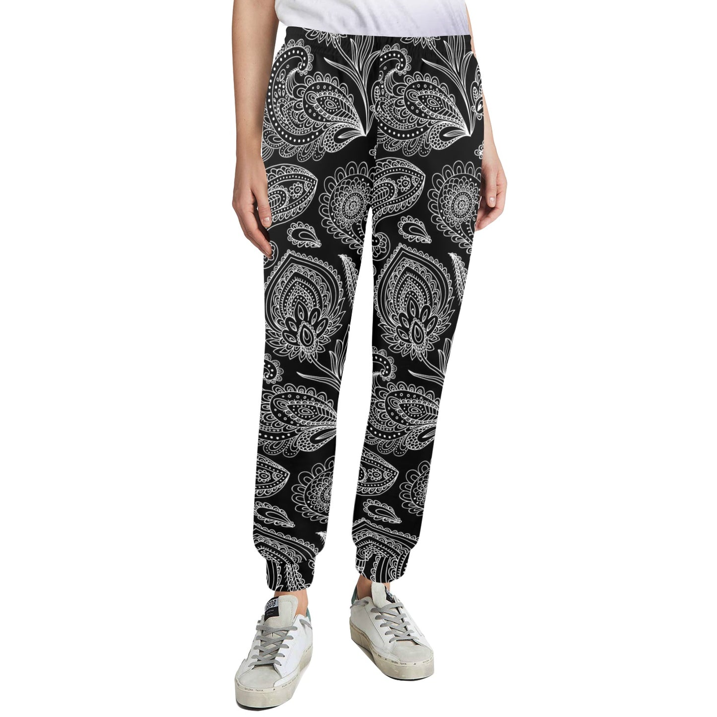 Paisley Pattern Print Design A04 Women's Casual Track Pants