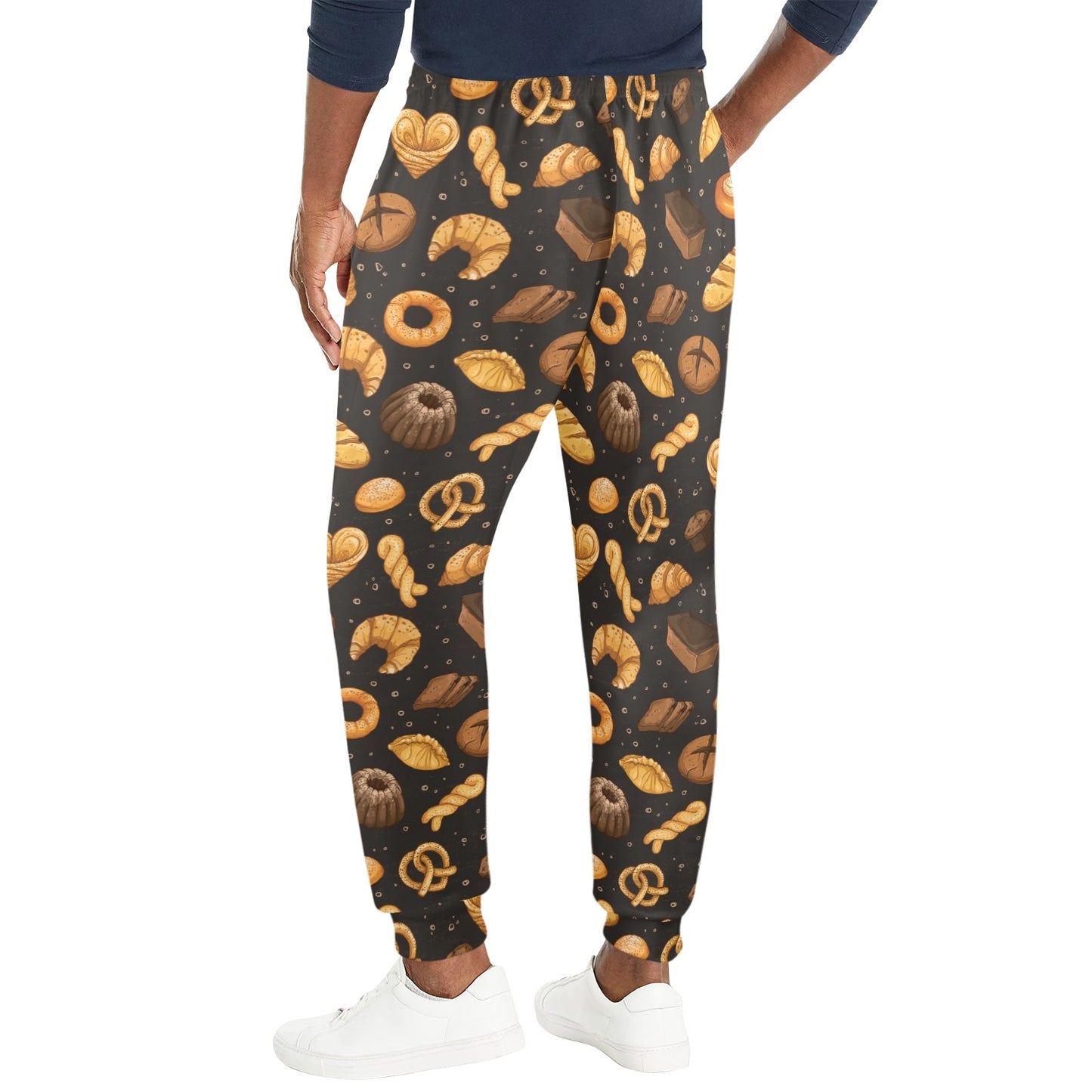 Bread Pattern Print Design 05 Men's Casual Track Pants