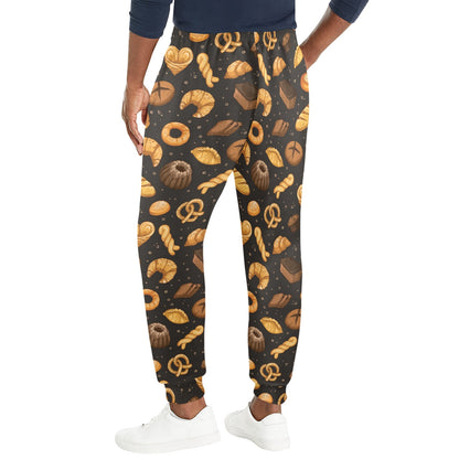 Bread Pattern Print Design 05 Men's Casual Track Pants