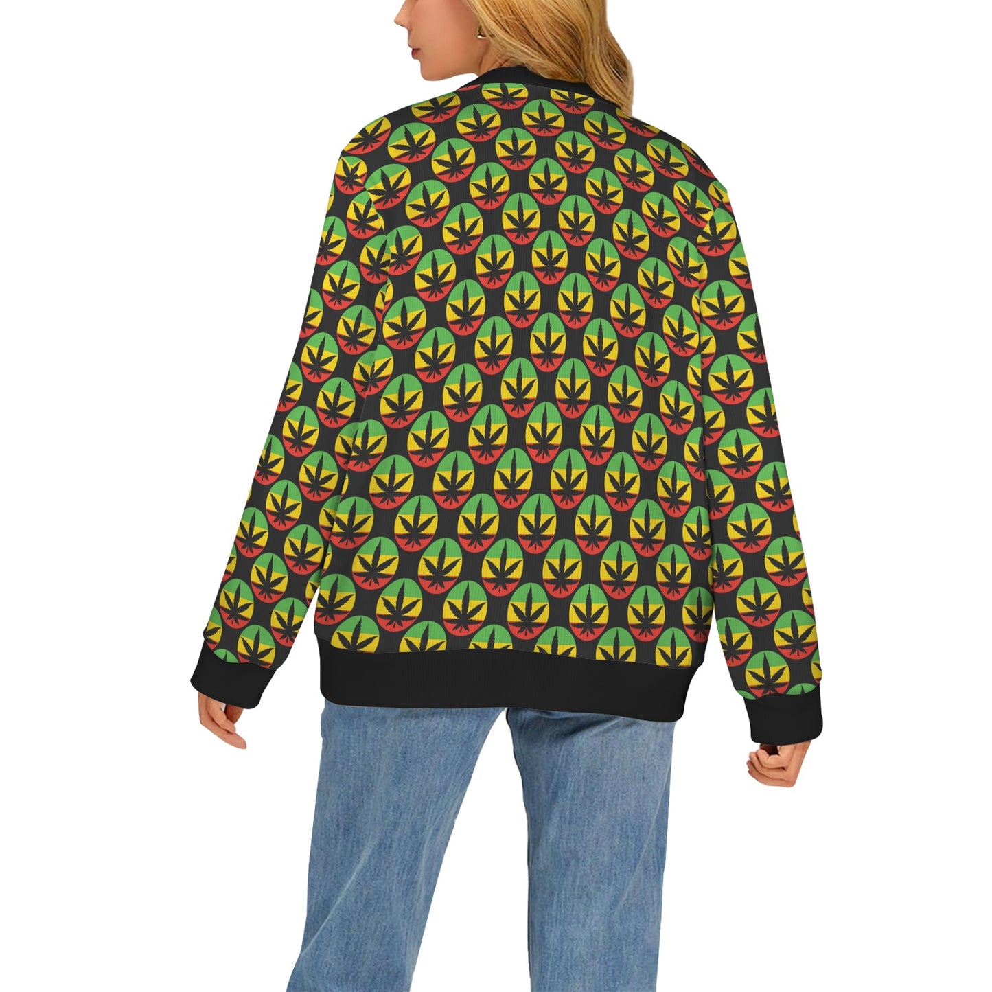 Rasta Reggae Color Design Women's Cardigan