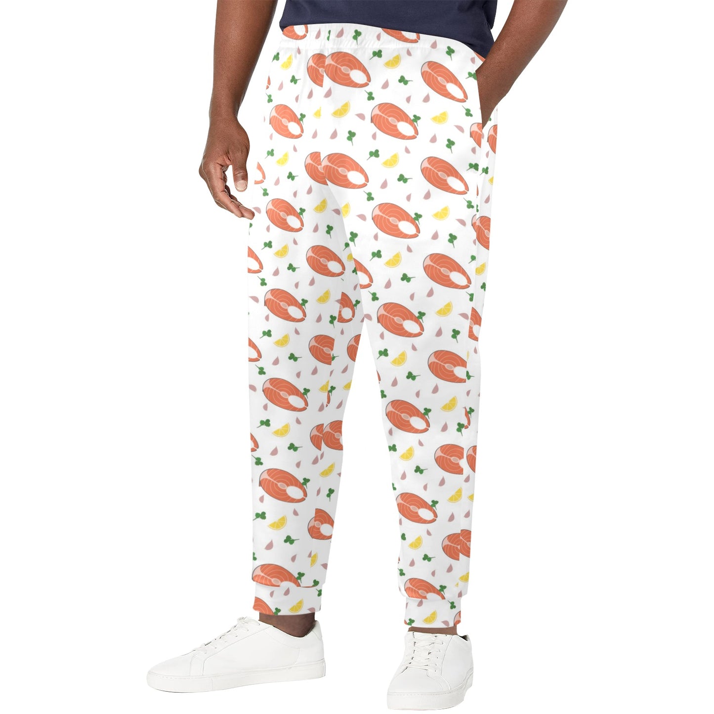 Salmon Steak Print Design LKS303 Men's Casual Track Pants