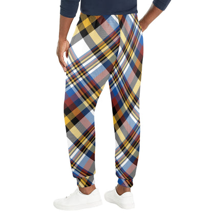 Madras Pattern Print Design 01 Men's Casual Track Pants