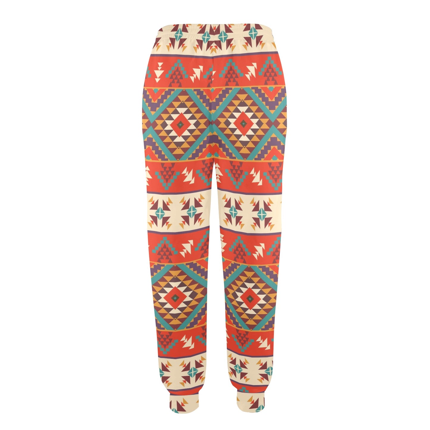 Aztec Red Print Pattern Women's Casual Track Pants