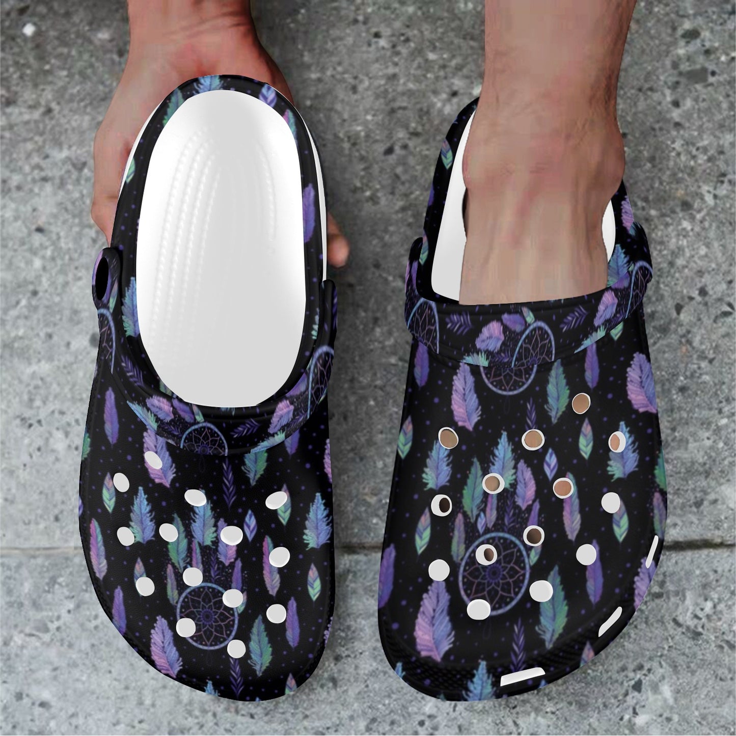Dream Catcher Tribal Design Unisex Clogs Shoes