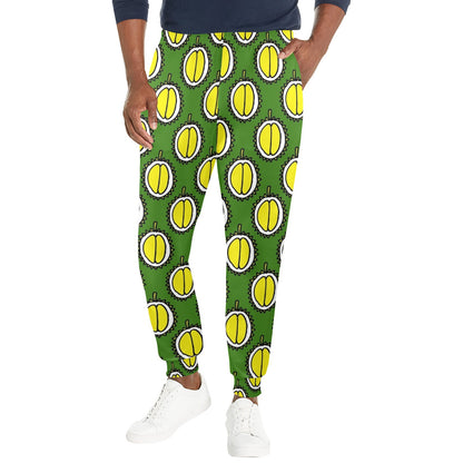 Durian Pattern Print Design DR01 Men's Casual Track Pants