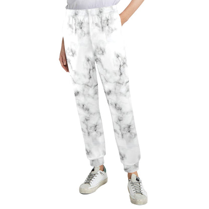 Marble Pattern Print Design 01 Women's Casual Track Pants
