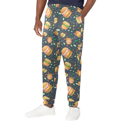 hamburger Design Print Pattern JJ0314 Men's Casual Track Pants