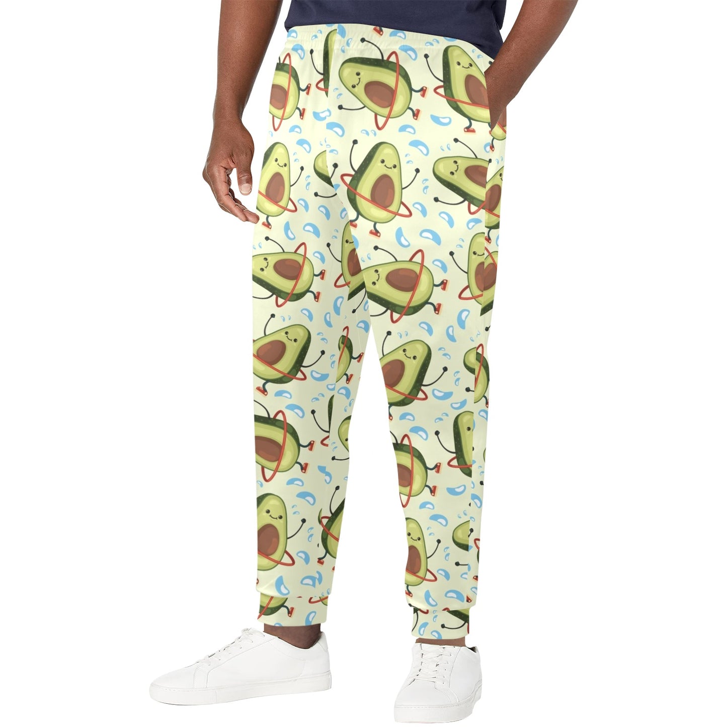 Avocado Pattern Print Design AC02 Men's Casual Track Pants