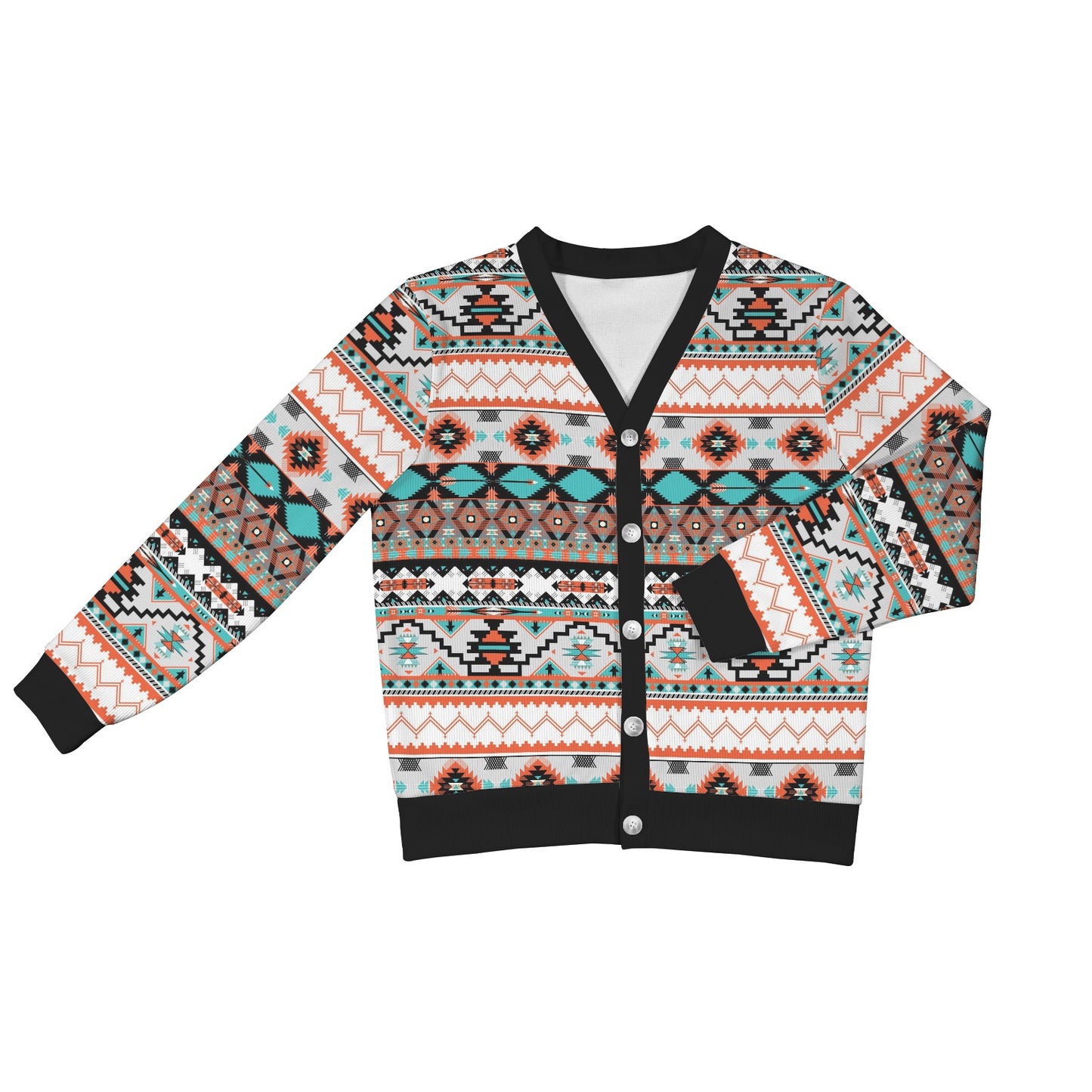 Tribal Aztec Indians pattern Women's Cardigan