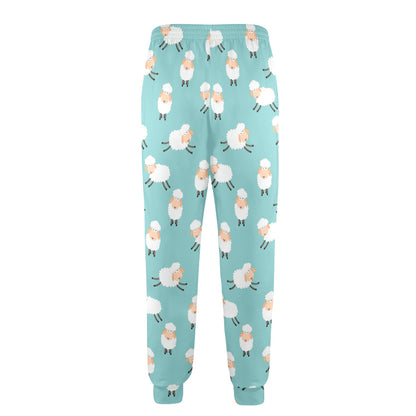 Sheep Print Design LKS406 Men's Casual Track Pants