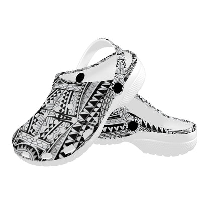 Polynesian Tattoo Design Unisex Clogs Shoes