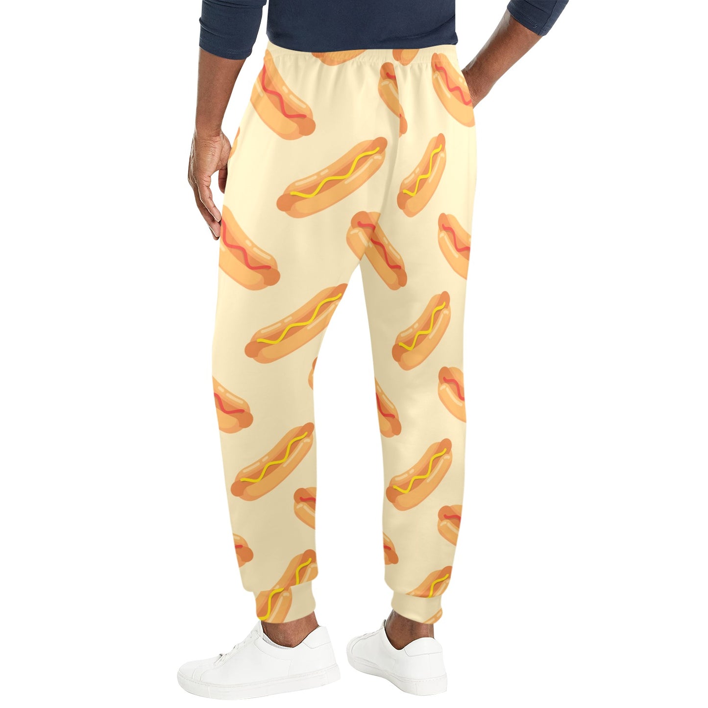 Hot Dog Pattern Print Design 05 Men's Casual Track Pants