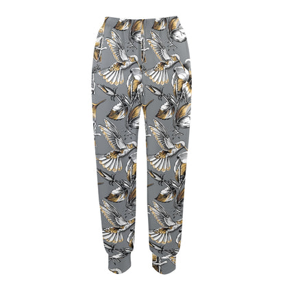 Hummingbird Pattern Print Design 02 Women's Casual Track Pants