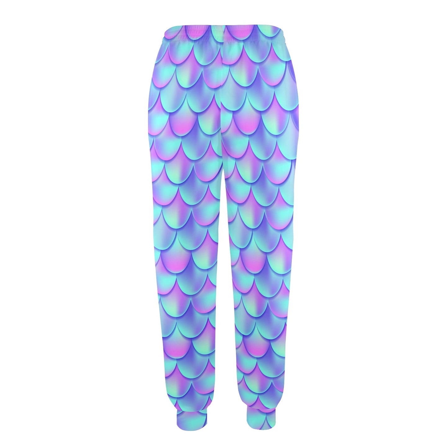 Mermaid Tail Design Print Pattern Women's Casual Track Pants