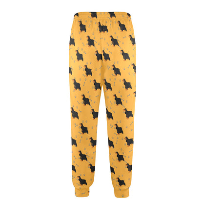 Cocker Pattern Print Design 01 Men's Casual Track Pants