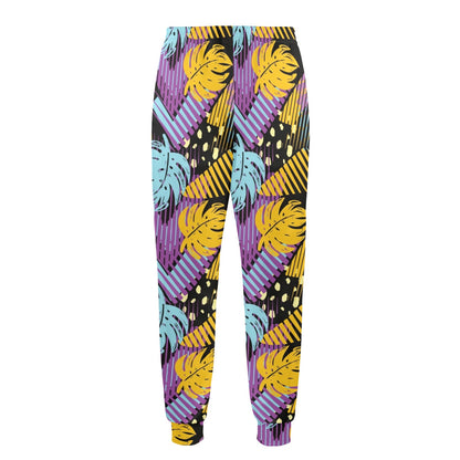 funky Design Print Pattern JJ0237 Men's Casual Track Pants
