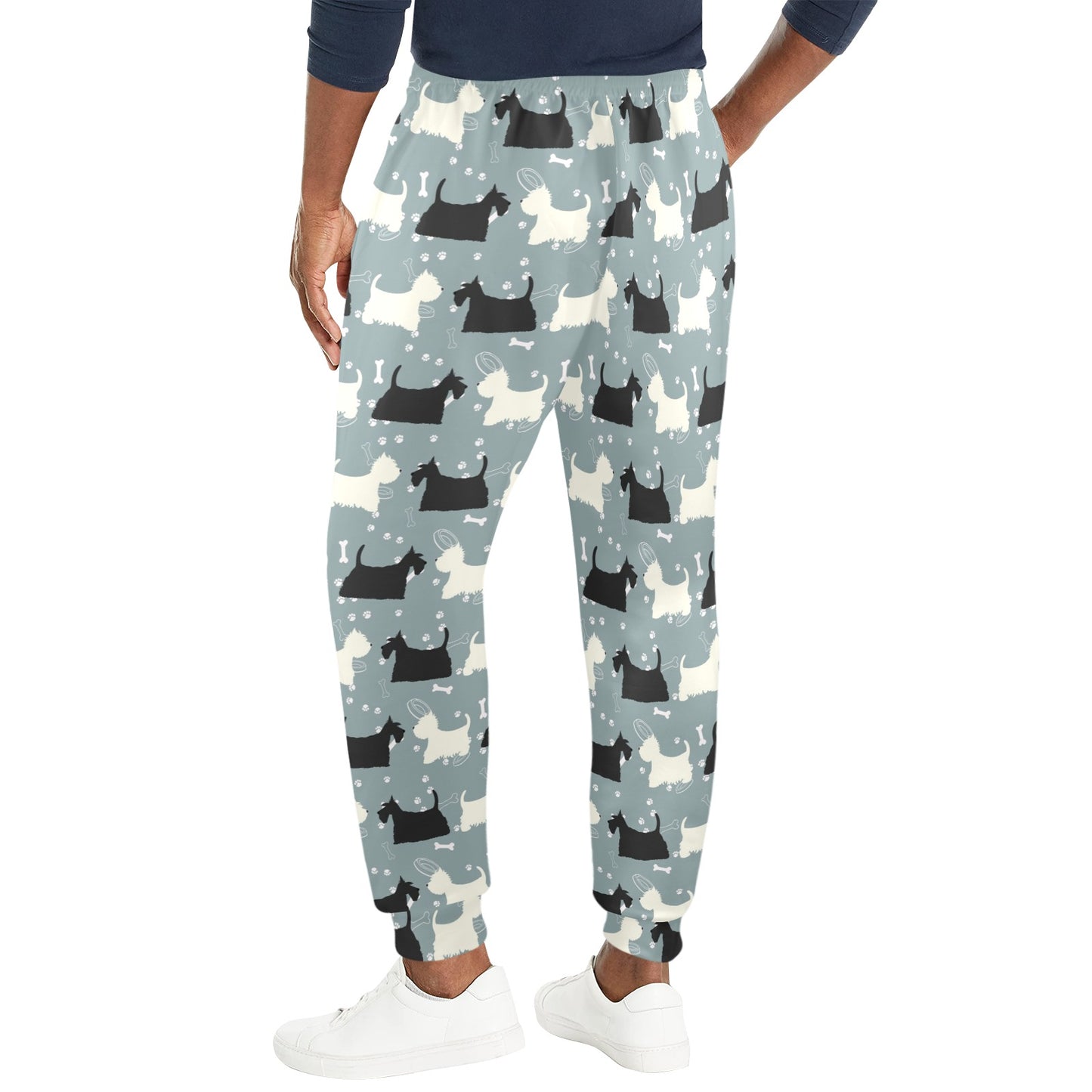 Scottish Terriers Print Design LKS301 Men's Casual Track Pants