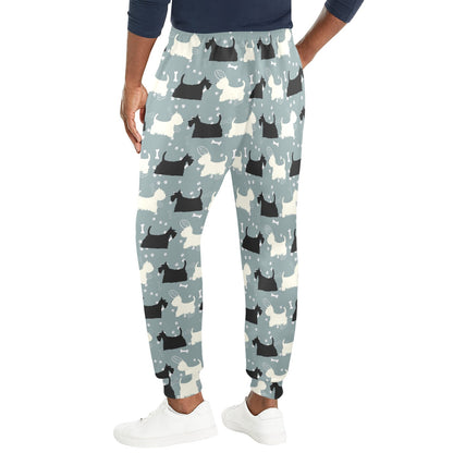 Scottish Terriers Print Design LKS301 Men's Casual Track Pants
