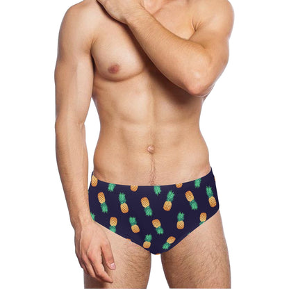 Pineapple Pattern Men's Swimming Briefs