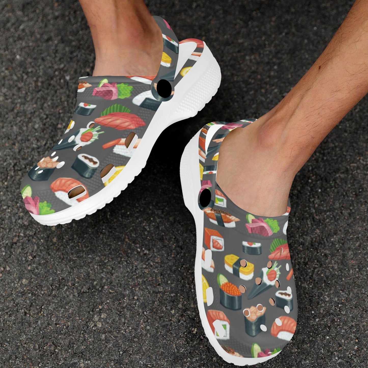 Sushi Pattern Print Unisex Clogs Shoes