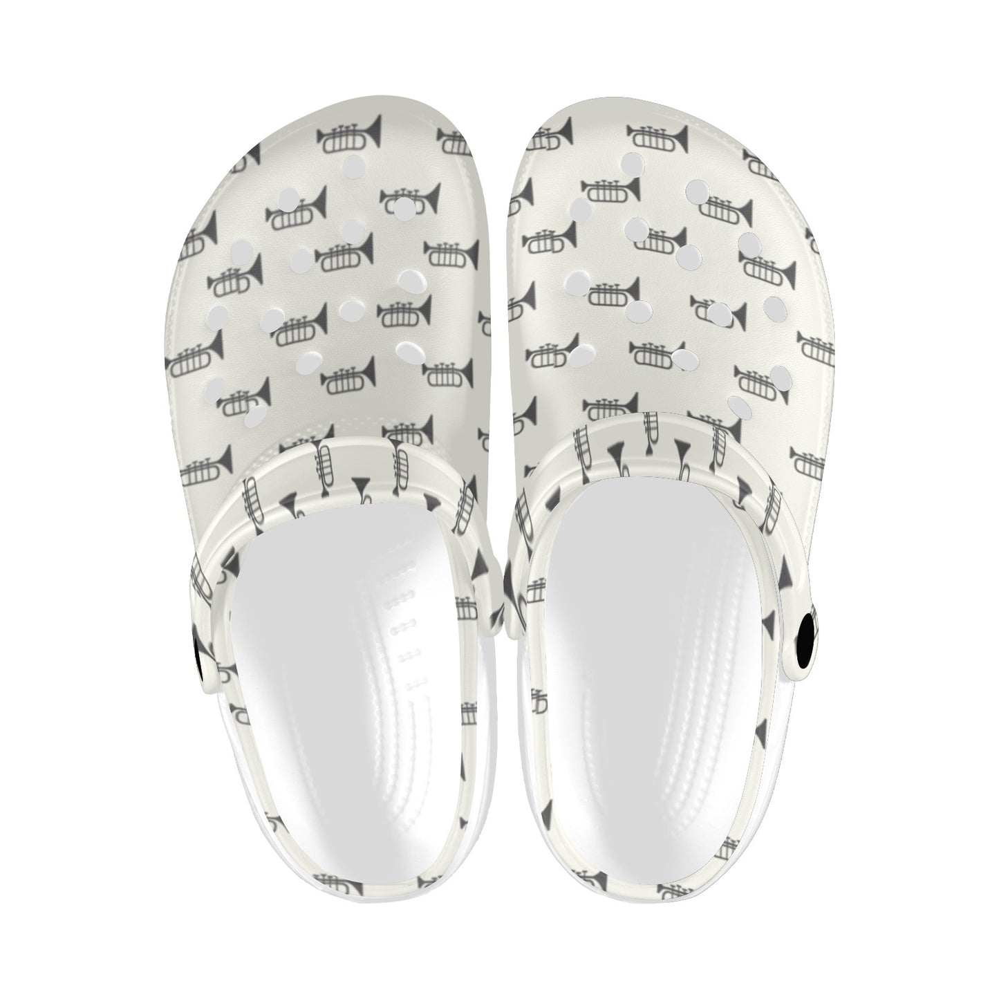 Trumpet Pattern Themed Print Unisex Clogs Shoes