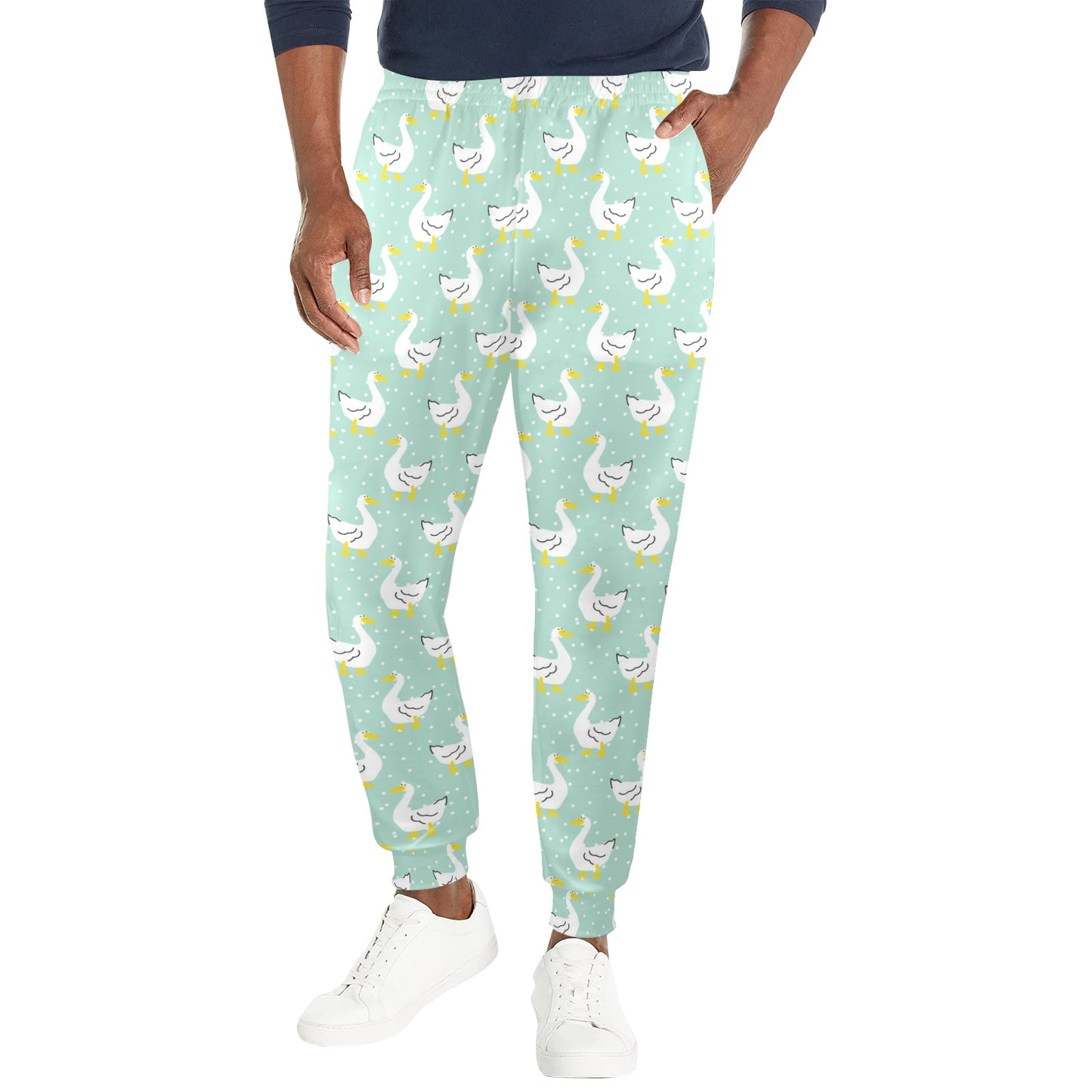 Goose Print Design LKS404 Men's Casual Track Pants