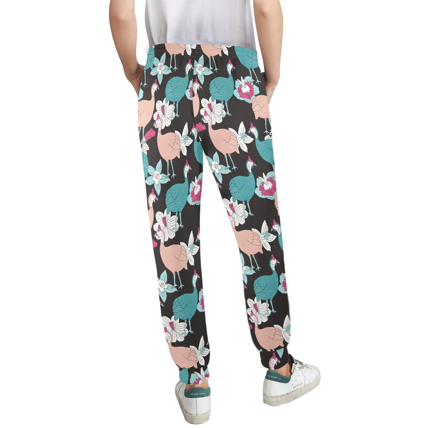 Guinea Fowl Pattern Print Design 03 Women's Casual Track Pants