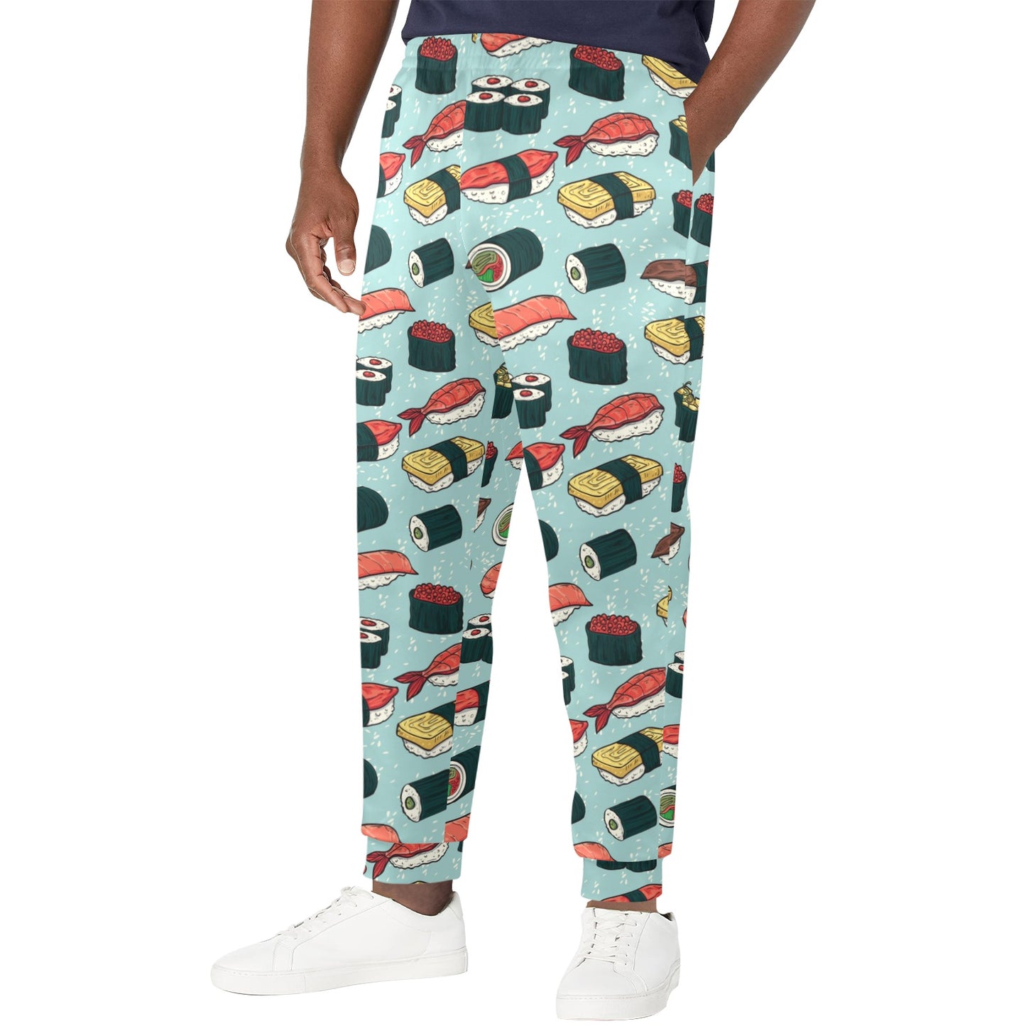 Sushi Pattern Design Men's Casual Track Pants