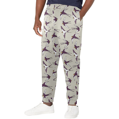 Swallow Bird Pattern Print Design 03 Men's Casual Track Pants