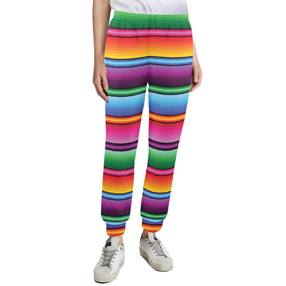 Mexican Blanket Colorful Print Pattern Women's Casual Track Pants