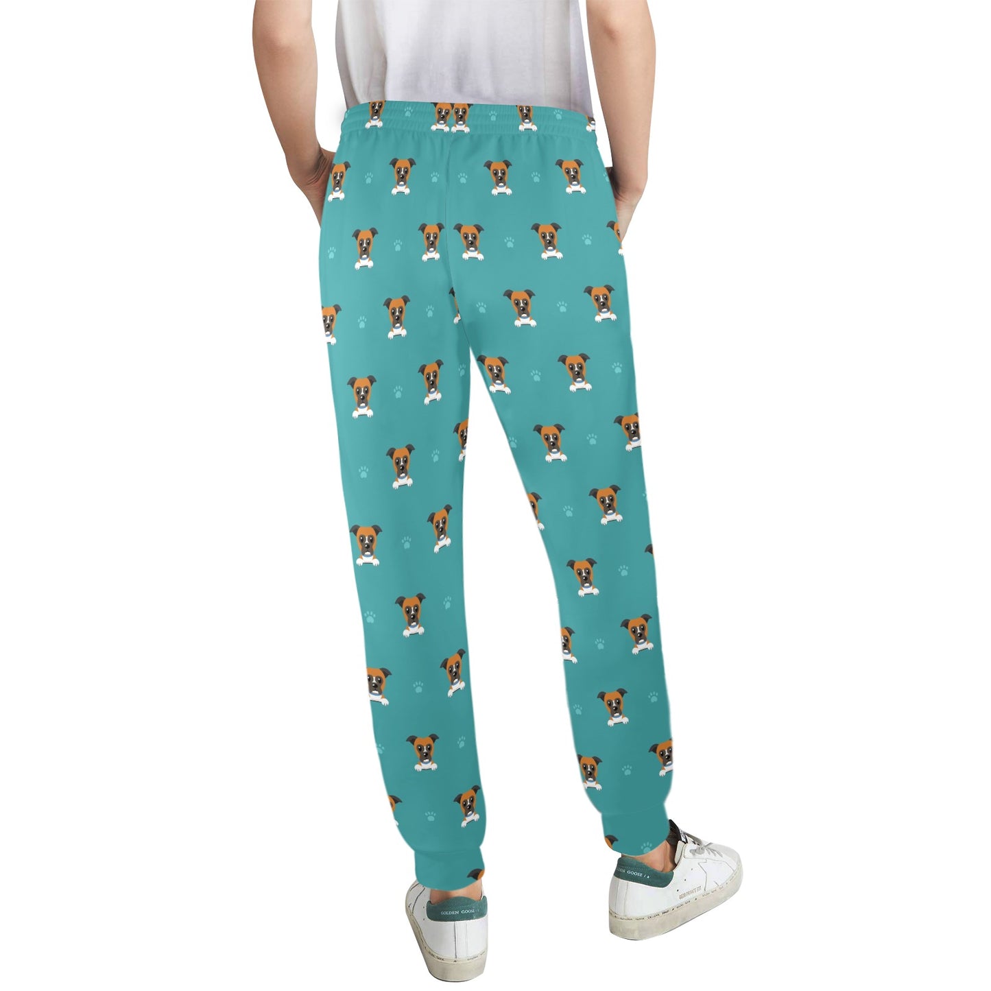 Boxers Pattern Print Design 03 Women's Casual Track Pants