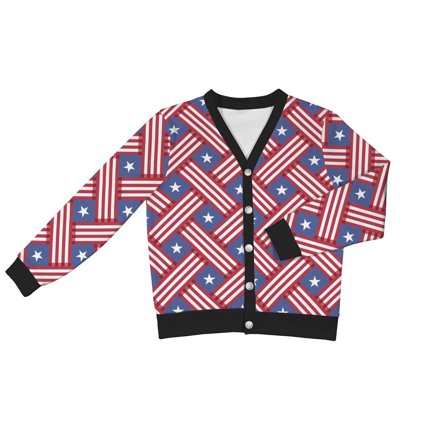American flag Pattern Women's Cardigan