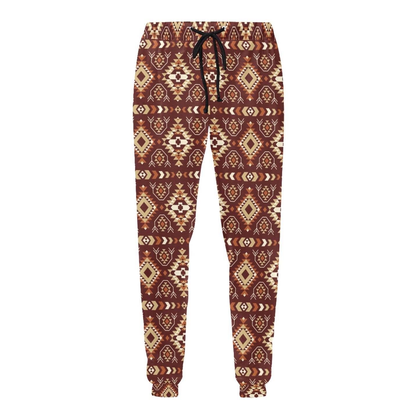 Navajo Native Color Print Pattern Men's Sweatpants