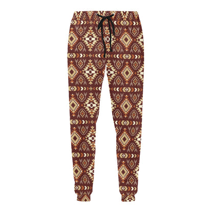 Navajo Native Color Print Pattern Men's Sweatpants