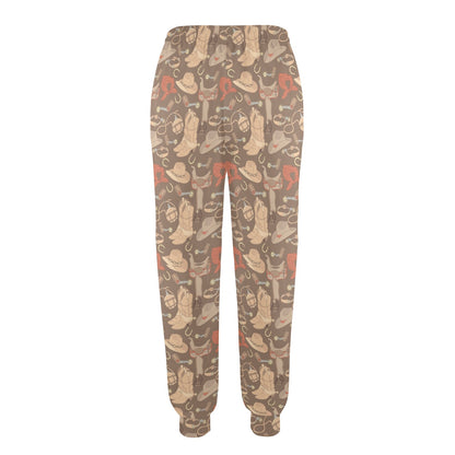 Cowboy Pattern Print Design 02 Women's Casual Track Pants