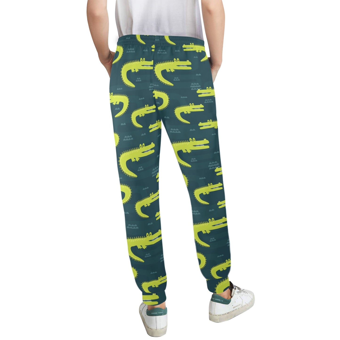 Alligator Pattern Print Design 03 Women's Casual Track Pants