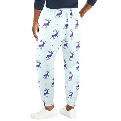 elk Design Print Pattern JJ0195 Men's Casual Track Pants
