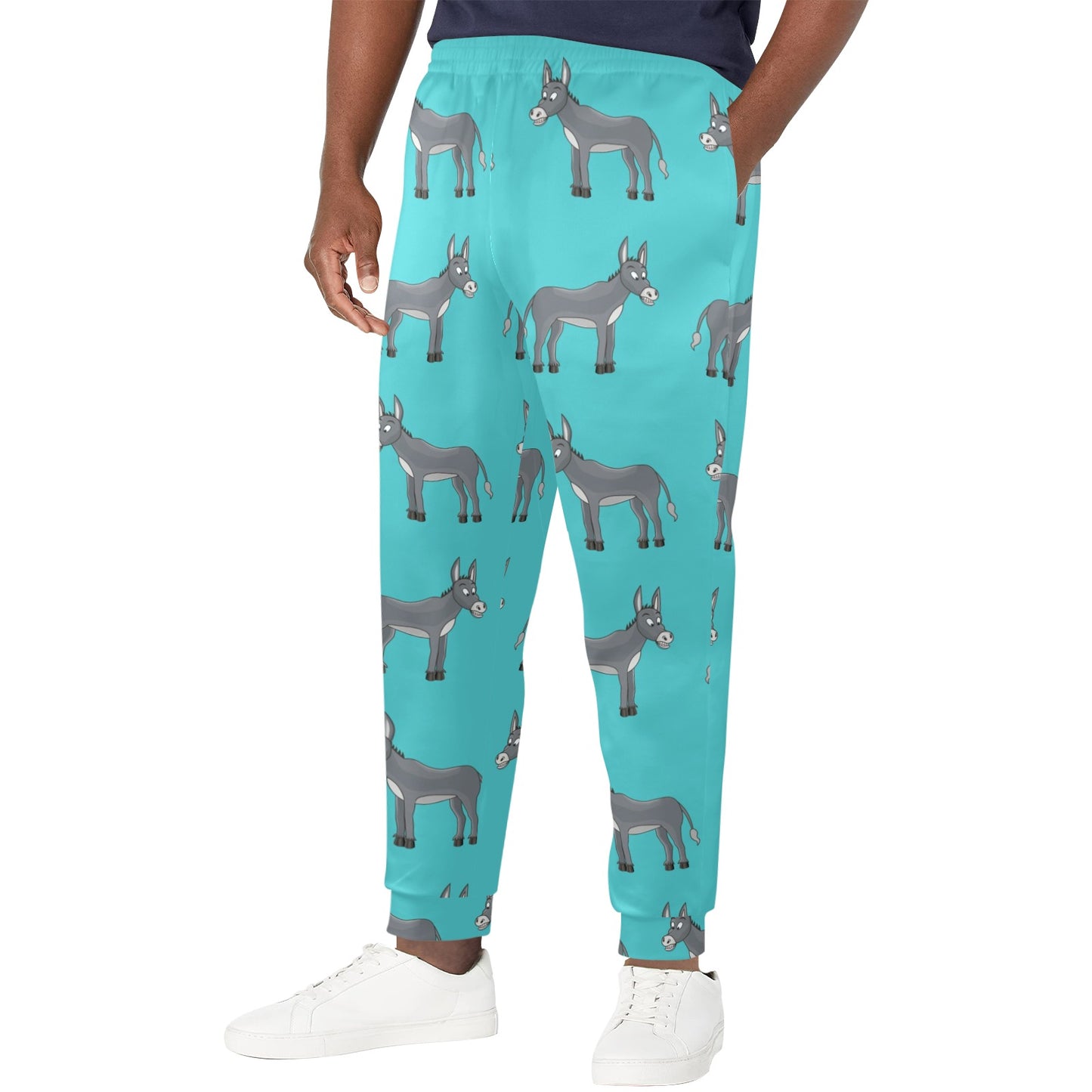 Donkey Pattern Print Design 01 Men's Casual Track Pants