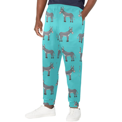 Donkey Pattern Print Design 01 Men's Casual Track Pants