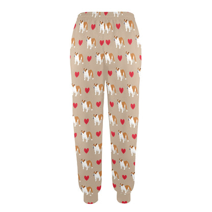 Bulldogs Pattern Print Design 02 Women's Casual Track Pants