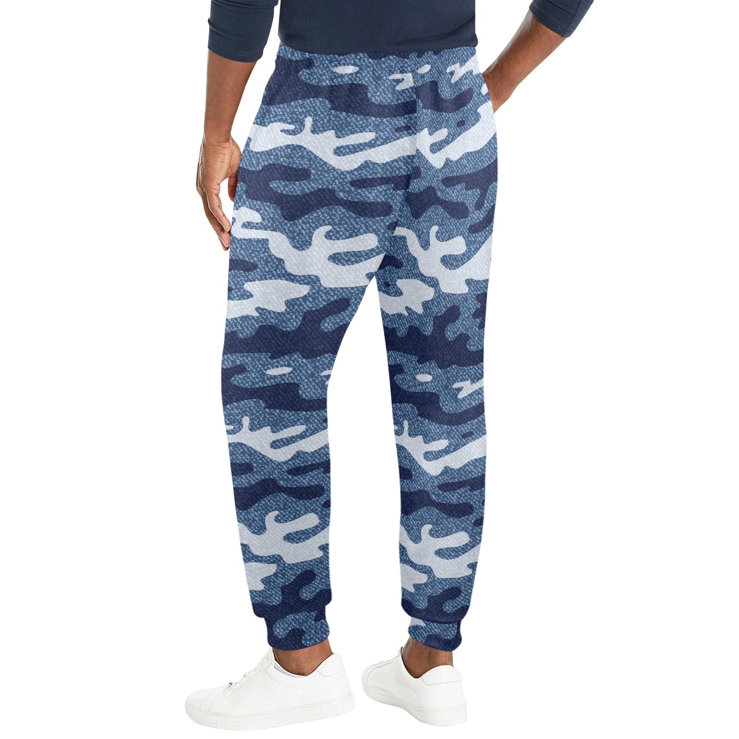 Jean Camouflage Pattern Print Design 05 Men's Casual Track Pants