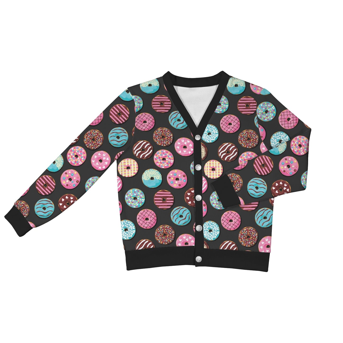 Donut Pattern Print Design DN02 Women's Cardigan