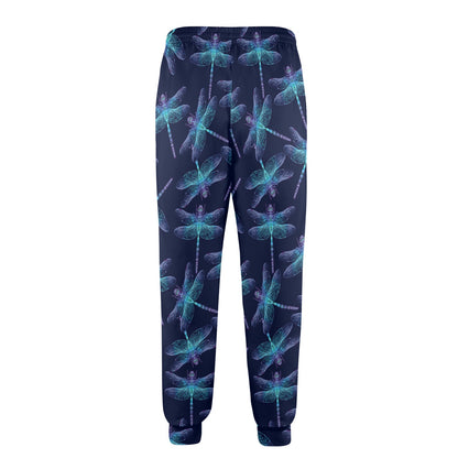 Dragonfly Hand Drawn Style Print Men's Casual Track Pants