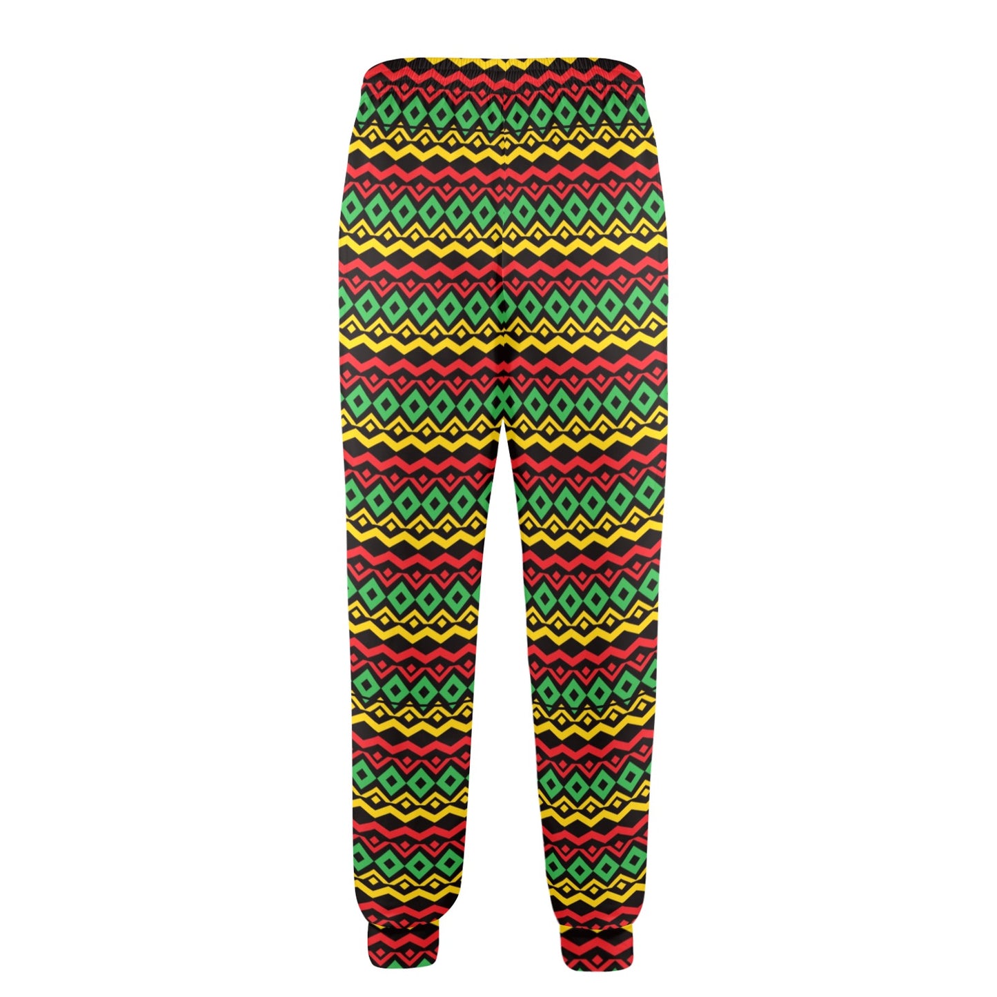 Rasta Reggae Color Themed Men's Casual Track Pants