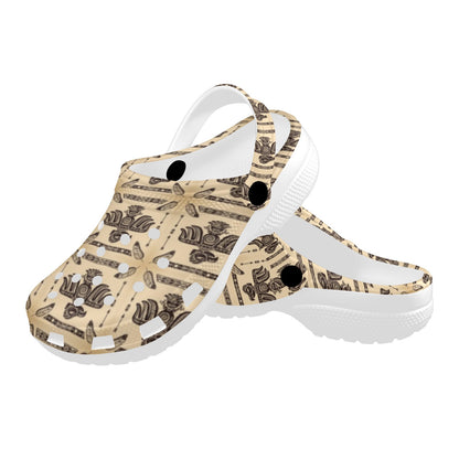 Native American Themed Design Print Unisex Clogs Shoes